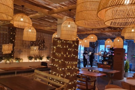 Megans, Islington Square, London, Interior, Lampshades, Macrame