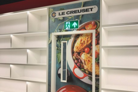 Le Creuset, Freeport, Braintree - wall artwork 