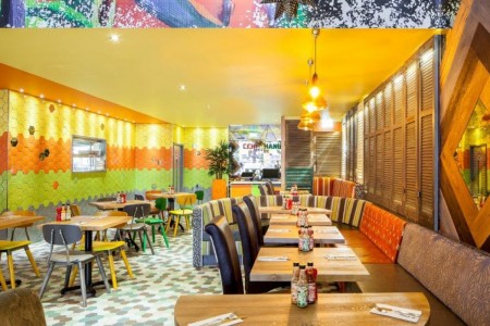 Chimichanga, Restaurant, Cabot Circus Bristol, Booth Seats, Flooring, Wall Tiling