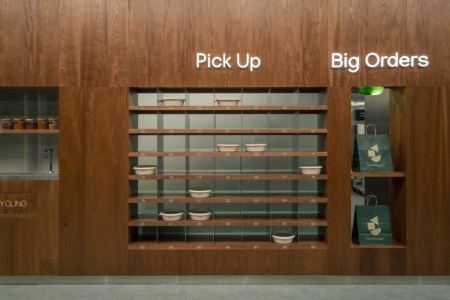 The Salad Project, Broadgate, London, Shopfront, Glazing, M&E, Fitout, Interiors, Seating, Bespoke Joinery