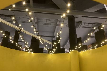 fairy lights inside Joules store