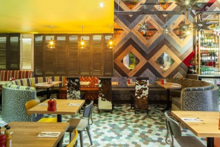 Chimichanga, Restaurant, Cabot Circus Bristol, Booth Seats, Flooring, Wall Tiling