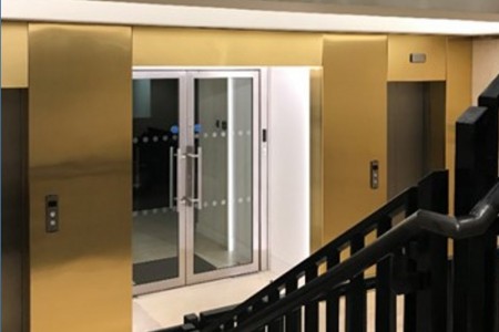 Meyer Bergman, Mount Street, Mayfair, London, Balustrade, Brushed Gold Aluminium