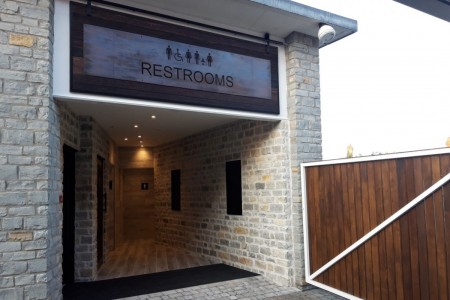 Centre Public Toilets, Clarks Outlet Village, Flooring & Wall Tiling, Signage