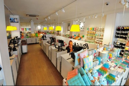 Flying Tiger, Oxford Street, London - retail shopfitting behind tills
