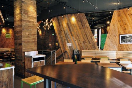 Bespoke Food & Beverage Joinery, Shake Shack, Wall Panelling