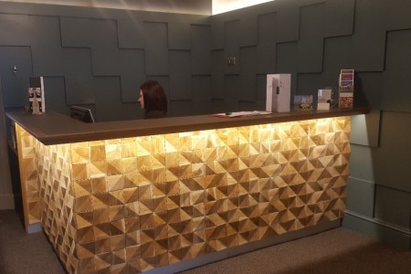 Bespoke Commercial Joinery, Chequers Hotel, Check In Desk, Reception