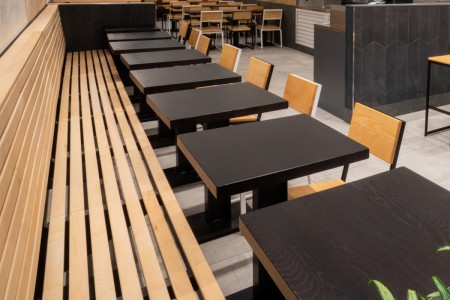 Bespoke Food & Beverage Joinery, Shake Shack, Banquette Seating