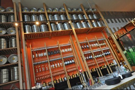 Bespoke Food & Beverage Joinery, Chimichanga, Bar Area, Shelves