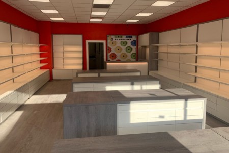Oakwoods completed the installation of a new Le Creuset Shop Gretna Gateway Outlet Village in Gretna.