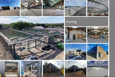 Unit 29 & 30 Solent Industrial Estate, Hedge End, Refurb & Build, Flooring, Roofing, Cladding, Rip-out