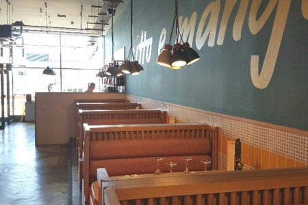 Prezzo, Weston Super Mare - booth seating, dimmed lighting